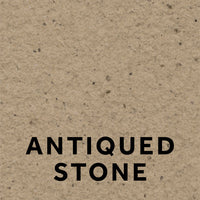 Hever 15 Antiqued Stone textured stone effect paint close-up showing a warm earthy buff finish with gentle brown depth