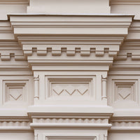 Building architectural mouldings in the stone effect paint colour Kelsham 01