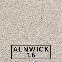 Alnwick 16 textured stone effect paint close-up showing a soft pale Portland stone finish