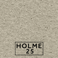 Holme 25 textured stone effect paint close-up showing a warm beige grey Portland limestone finish