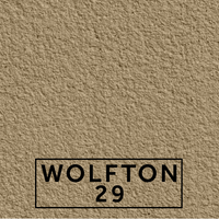 Wolfton 29 textured stone effect paint close-up showing a deep buff beige finish with soft earthy brown undertones