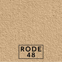 Rode 48 textured stone effect paint close-up showing a warm honey-toned Bath Stone finish