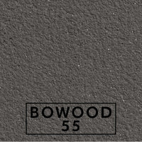 Bowood 55 textured stone effect paint close-up showing a softly balanced mid grey sandstone finish