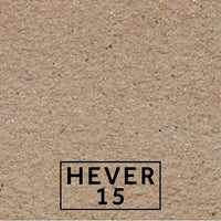 Hever 15 textured stone effect paint close-up showing a warm earthy buff finish with gentle brown depth
