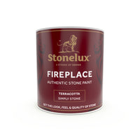 1L tin of Stonelux Fireplace Paint Stone Effect Paint