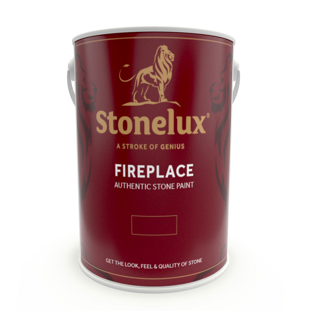 5L tin of Stonelux Fireplace Paint Stone Effect Paint