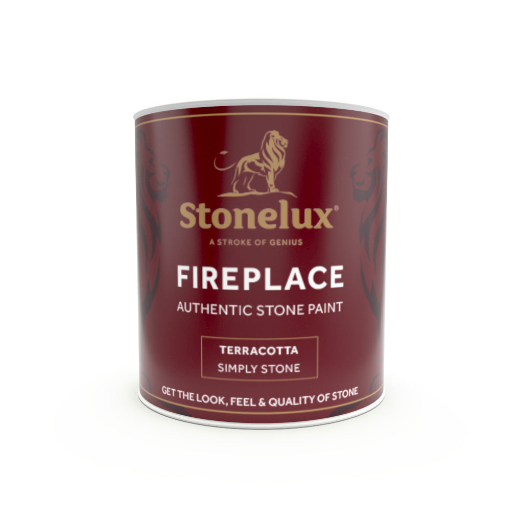 Stonelux Fireplace Paint 1L tin for authentic stone effect fireplace finishes