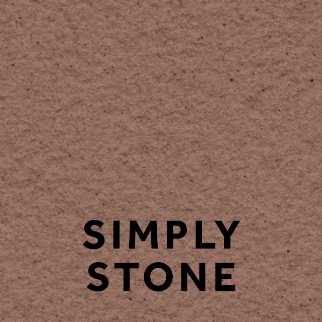 Fairfax 12 Simply Stone textured stone effect paint close-up showing a warm red sandstone finish with soft pink undertones