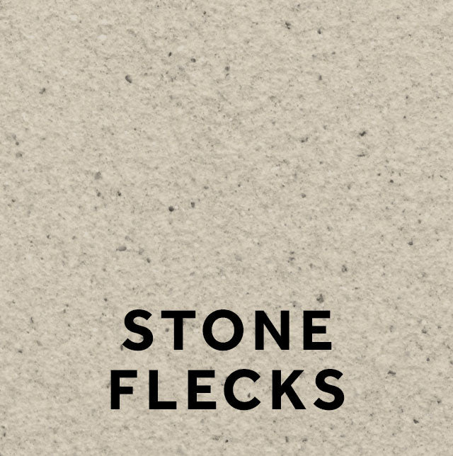 Alnwick 16 Stone Flecks textured stone effect paint close-up showing a soft pale Portland stone finish
