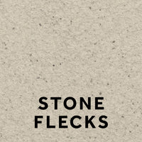 Alnwick 16 Stone Flecks textured stone effect paint close-up showing a soft pale Portland stone finish