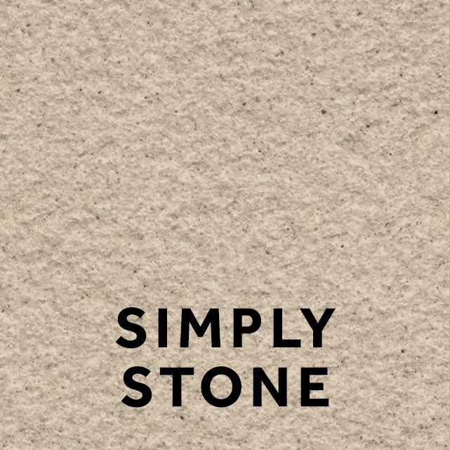 Horsley 44 Simply Stone textured stone effect paint close-up showing a balanced beige-grey stone finish with warm, refined undertones