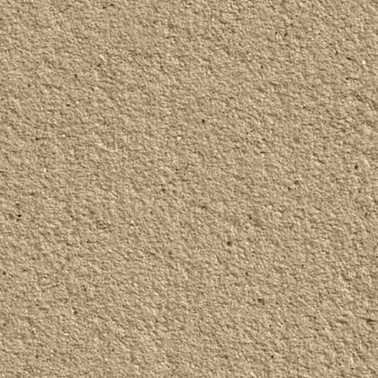 Buff 04 textured stone effect paint close-up showing a warm creamy beige Yorkstone finish