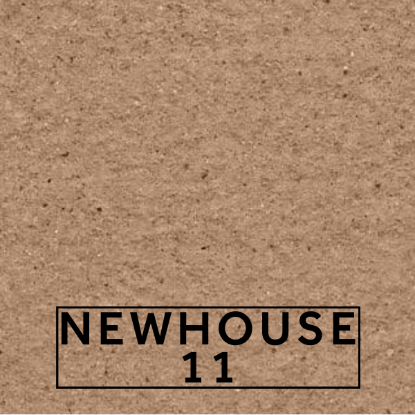 Newhouse 11 textured stone effect paint sample showing a soft peach pink finish with warm sandy undertones