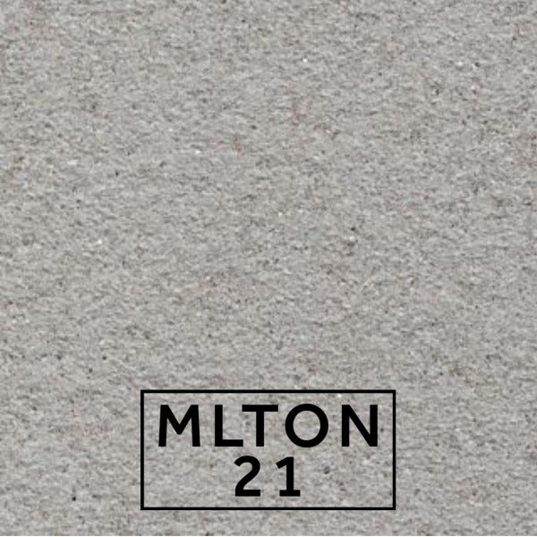 Milton 21 textured stone effect paint close-up showing a soft light grey Portland stone finish