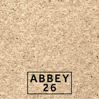 Abbey 26 textured stone effect paint close-up showing a soft creamy buff finish with gentle warm yellow undertones