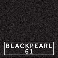 Black Pearl 61 textured stone effect paint close-up showing a deep black natural stone finish