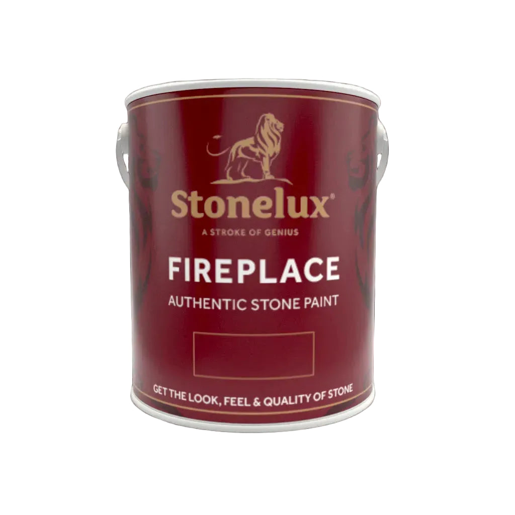 Stonelux Fireplace Paint 2.5L tin for authentic stone effect fireplace finishes