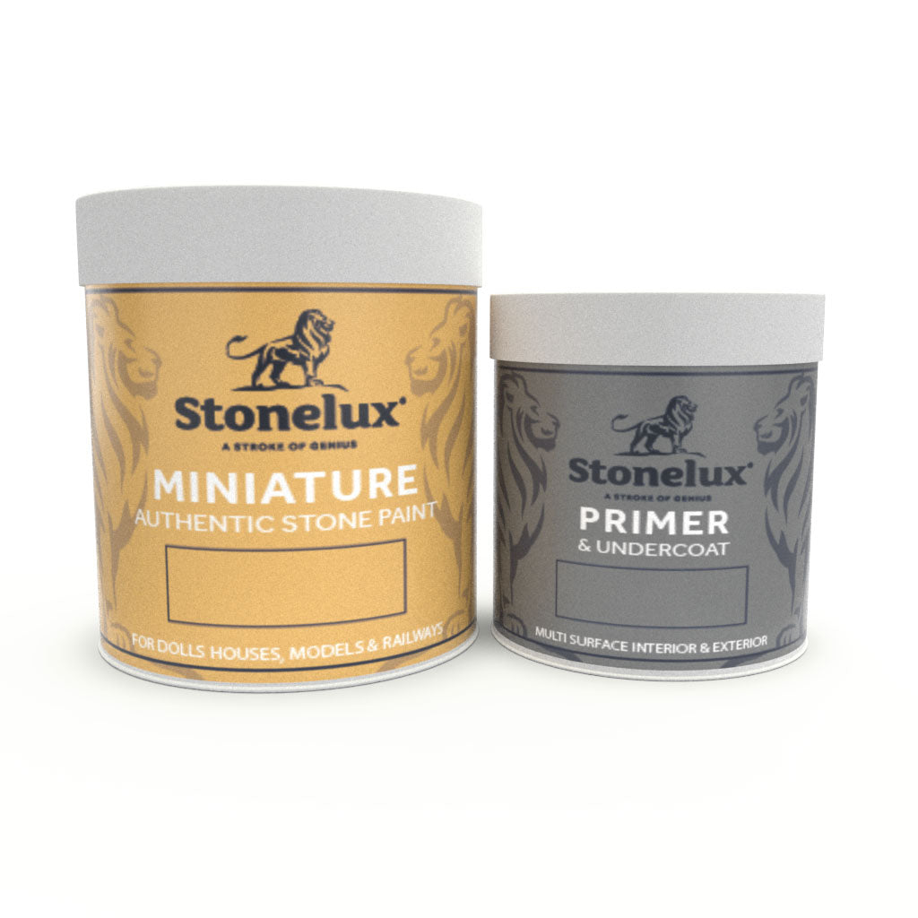 500ml tin of stonelux miniature stone coating and 250ml Primer